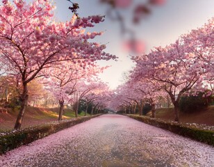 Naklejka premium sunset in the park