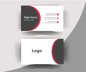 Vector business card template. Visiting card for business and personal use. Vector illustration design.