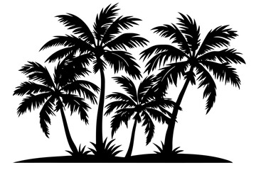 palm tree silhouettes