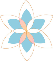 Detailed Clematis Flower Outline for Botanical Illustrations
