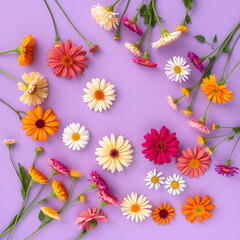Floral seamless pattern with yellow daisies, perfect for spring and summer wallpaper or design