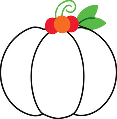 Chic Floral Accented Pumpkin Vector Design for Fall Home and Craft Ideas
