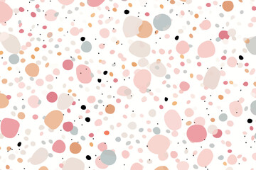 Colorful abstract polka dot pattern