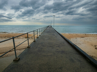 View Out To Sea Along Dromana Pier