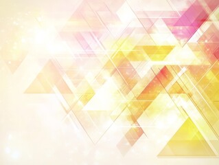 Abstract Geometric Background with Soft Pastels and Glittering Lights