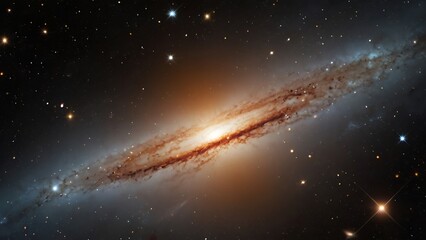 Abstract illustration background of space that shows milky way galaxy, stars and dead space, fantasy colorful dreamy  backdrop