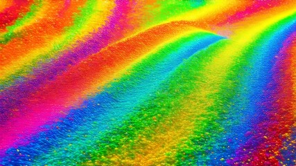 Obraz premium Rainbow vibrant abstract waves create a textured background