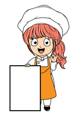 Cute Little Chef Cartoon