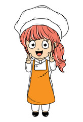 cute little chef cartoon