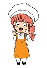 cute little chef cartoon