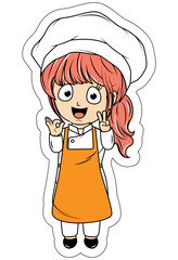 cute little chef cartoon