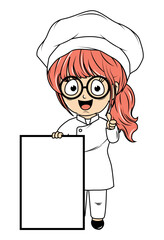Cute Little Chef Cartoon