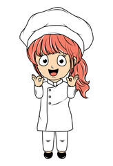 Cute Little Chef Cartoon