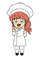 Cute Little Chef Cartoon