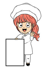 Cute Little Chef Cartoon