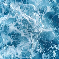 Obraz premium Gentle background. Curls, curls of blue water with white foam.