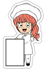 Cute Little Chef Cartoon