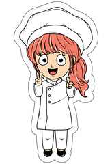 Cute Little Chef Cartoon
