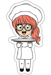 Cute Little Chef Cartoon