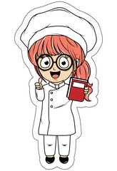 Cute Little Chef Cartoon