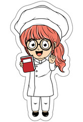 Cute Little Chef Cartoon