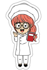 Cute Little Chef Cartoon