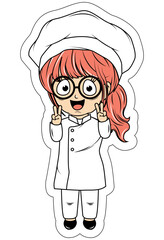 Cute Little Chef Cartoon