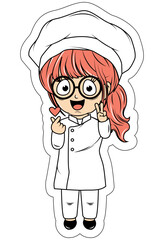 Cute Little Chef Cartoon