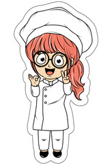 Cute Little Chef Cartoon