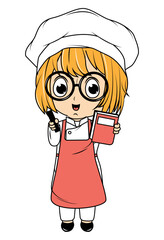 Cute Little Chef Cartoon