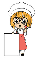 Cute Little Chef Cartoon