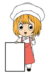 Cute Little Chef Cartoon