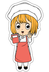 Cute Little Chef Cartoon
