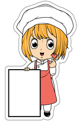 Cute Little Chef Cartoon