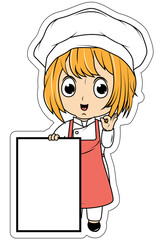 Cute Little Chef Cartoon