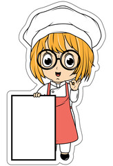 Cute Little Chef Cartoon
