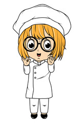 Cute Little Chef Cartoon