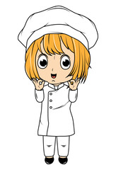 Cute Little Chef Cartoon