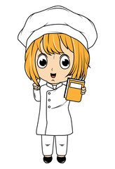 Cute Little Chef Cartoon