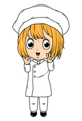 Cute Little Chef Cartoon