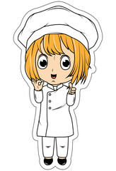 Cute Little Chef Cartoon