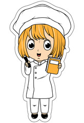 Cute Little Chef Cartoon