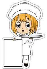 Cute Little Chef Cartoon
