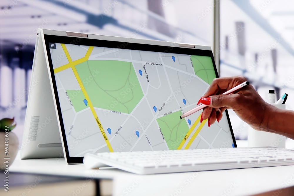 Poster gps location map search online