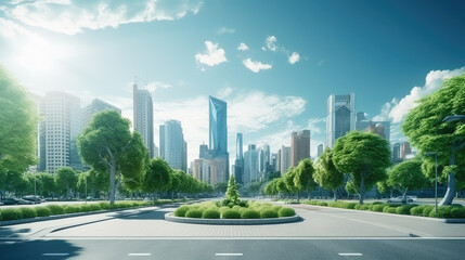 Sustainable City Life: Modern Urban Greenery