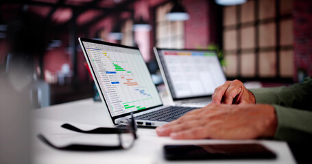 Business Schedule Calendar And Agenda Gant