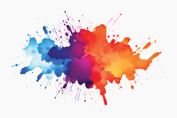 Fototapeta premium Vibrant watercolor splash art