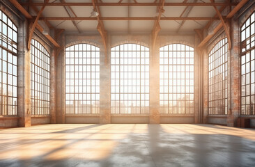 Spacious Industrial Loft with Large Windows