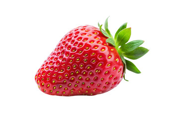 Strawberry and Apple PNG Isolated on White Background  High-Quality Printable Graphics