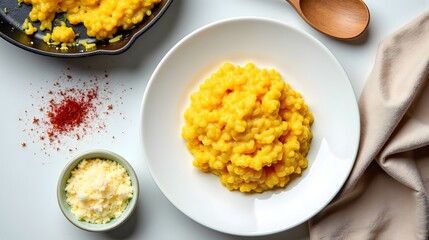 Creamy Risotto alla Milanese with Saffron